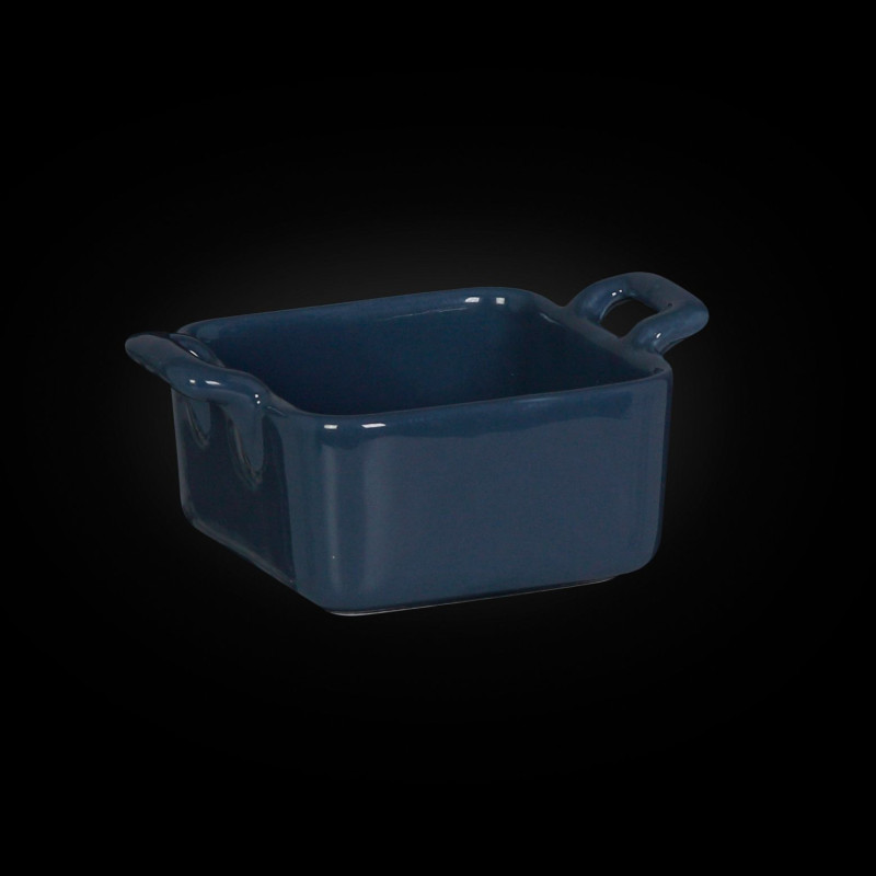 Форма для запекания с двумя ручками синяя Colore "Corone" 68х68х35мм [LQ-SK0008-A6855]